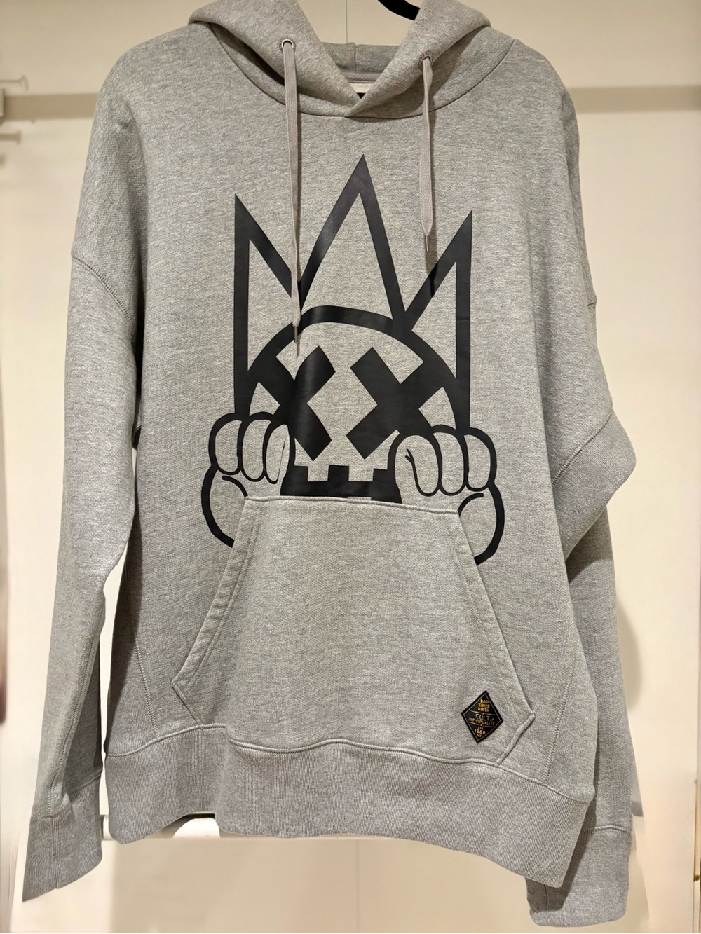 Cult of Individuality Grey Graphic Pullover Hoodie